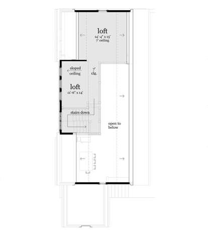 Loft for House Plan #028-00070