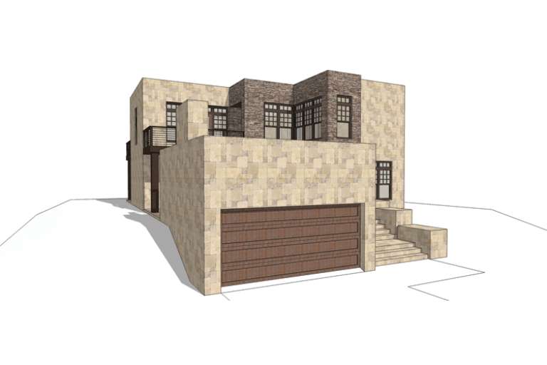 Southwest House Plan #028-00071 Elevation Photo