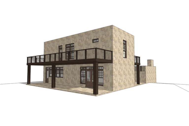Southwest House Plan #028-00071 Elevation Photo