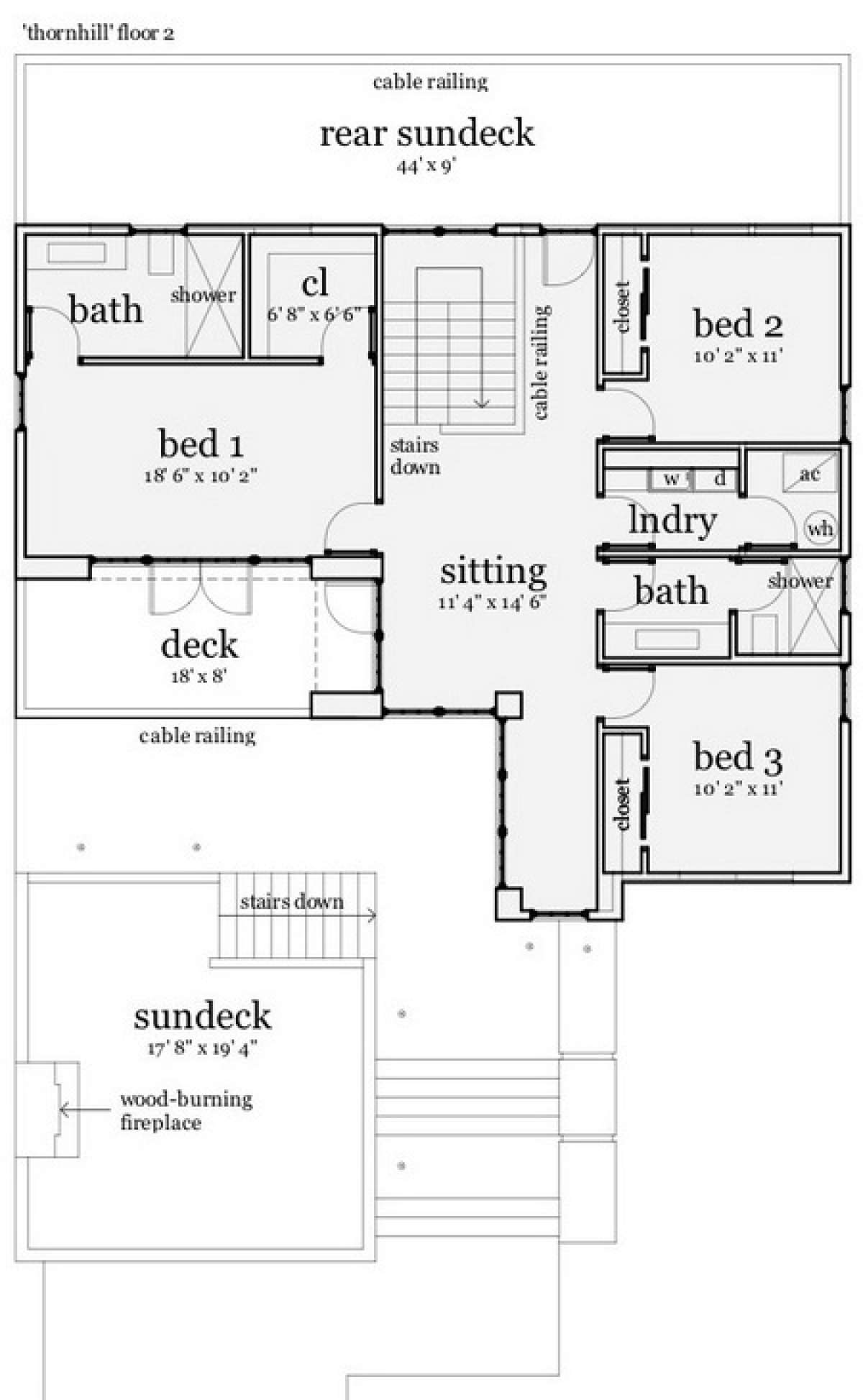 Floorplan 2 for House Plan #028-00071