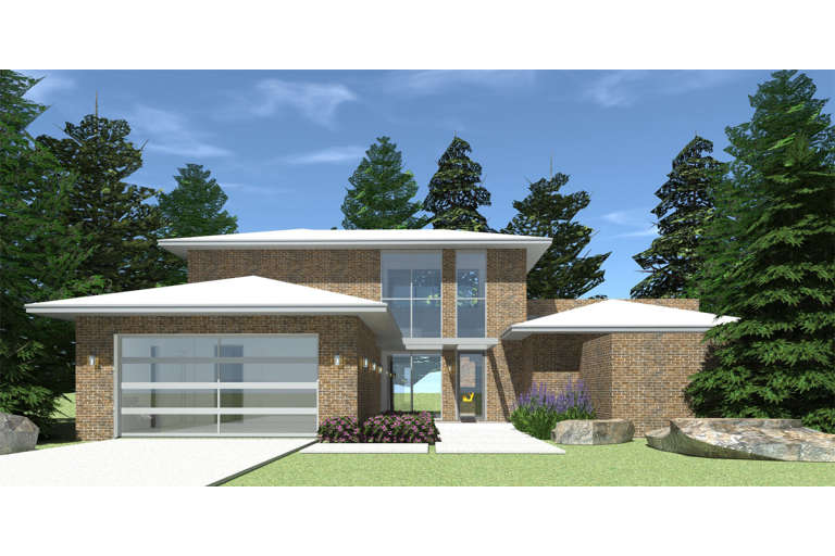 Mid Century Modern Plan - 2,459 Square Feet, 3 Bedrooms, 2.5 Bathrooms ...