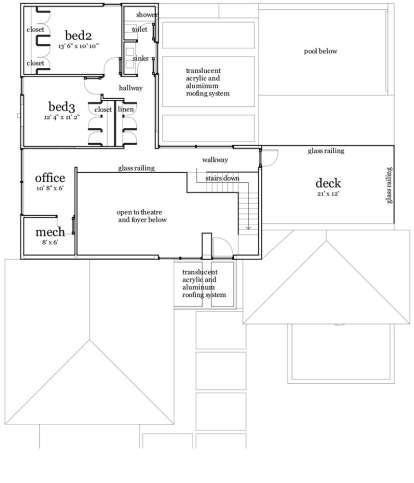 Second Floor for House Plan #028-00072