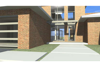 Mid Century Modern House Plan #028-00072 Additional Photo