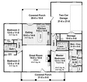 Floorplan 1 for House Plan #348-00213