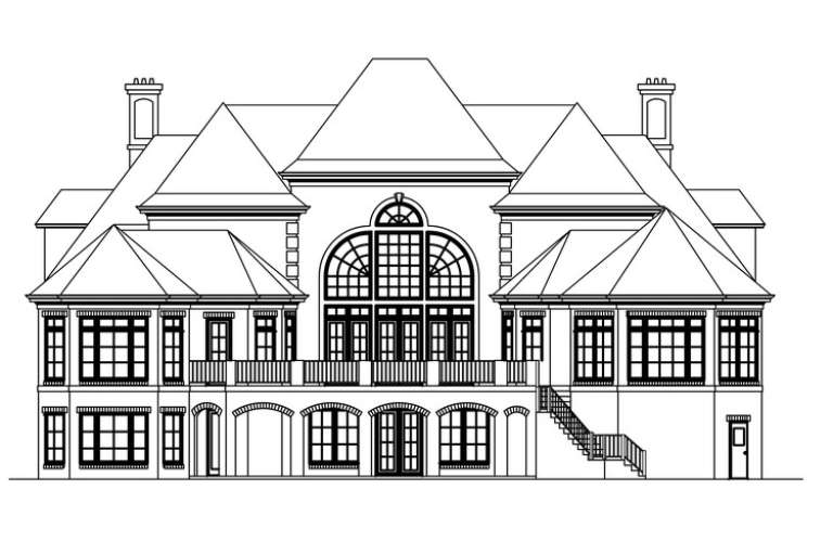 Luxury House Plan #6819-00030 Elevation Photo