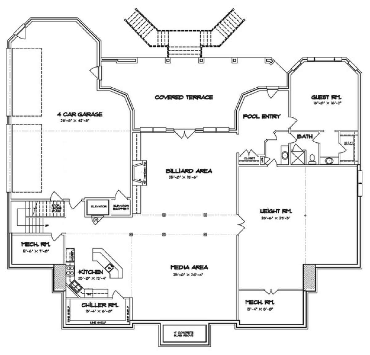 Optional Basement for House Plan #6819-00030