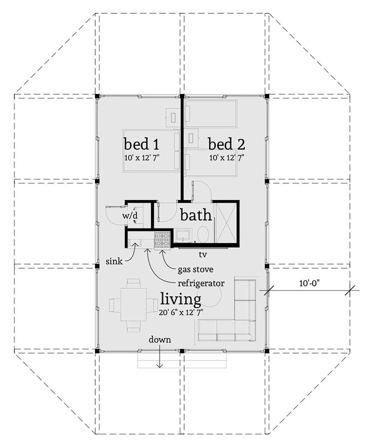 Main Floor for House Plan #028-00078