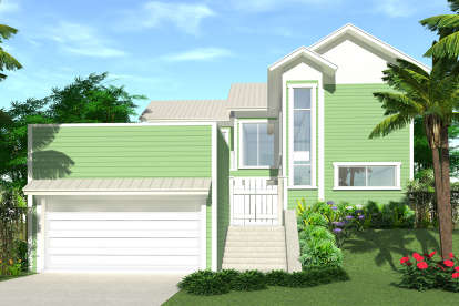 4 Bed, 2 Bath, 2592 Square Foot House Plan - #028-00082
