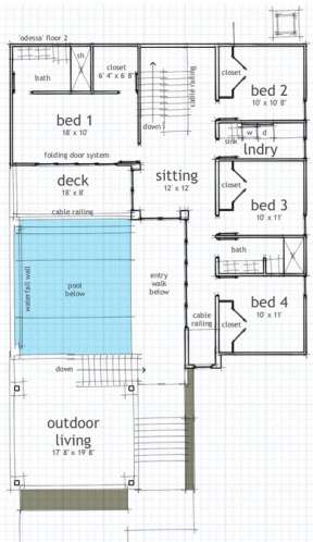 Floorplan 2 for House Plan #028-00084