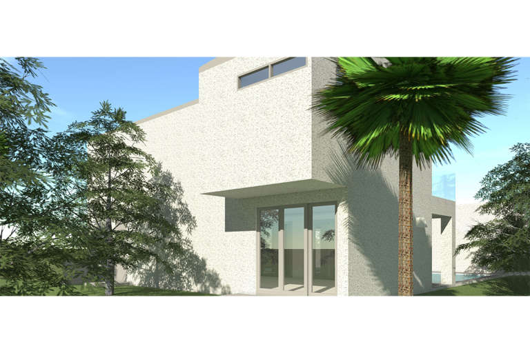 Modern House Plan #028-00085 Elevation Photo
