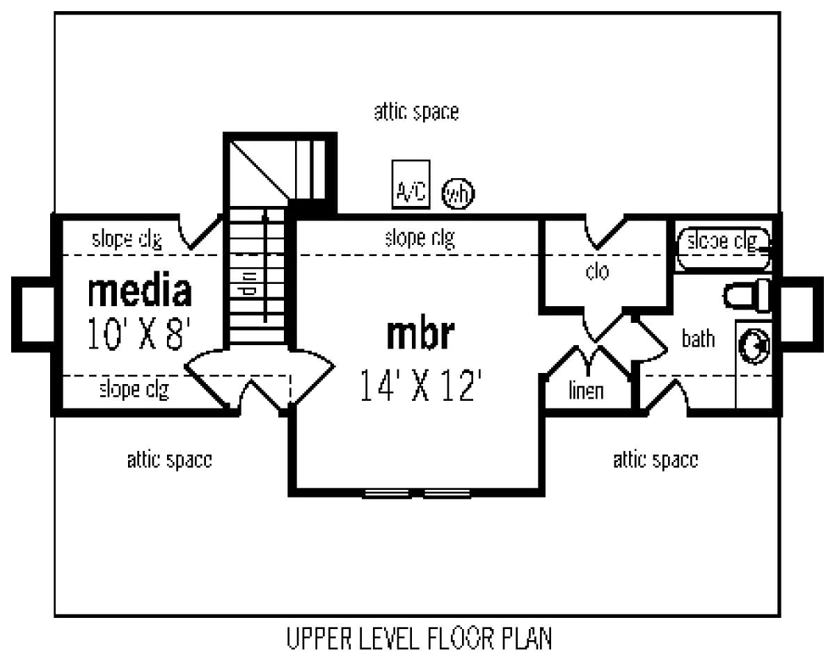 Floorplan 2 for House Plan #048-00010