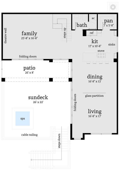 Main Floor for House Plan #028-00086