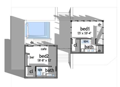 Floorplan 2 for House Plan #028-00087
