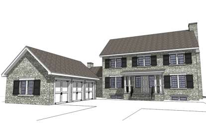 4 Bed, 3 Bath, 3722 Square Foot House Plan - #028-00088
