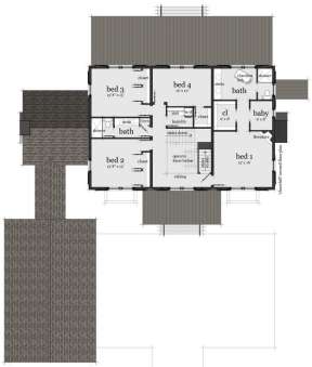 Floorplan 2 for House Plan #028-00088