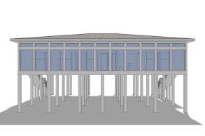 Modern House Plan #028-00092 Elevation Photo