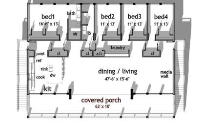 House Plan House Plan #14786 Drawing 1