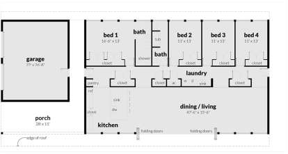 Main Floor for House Plan #028-00093