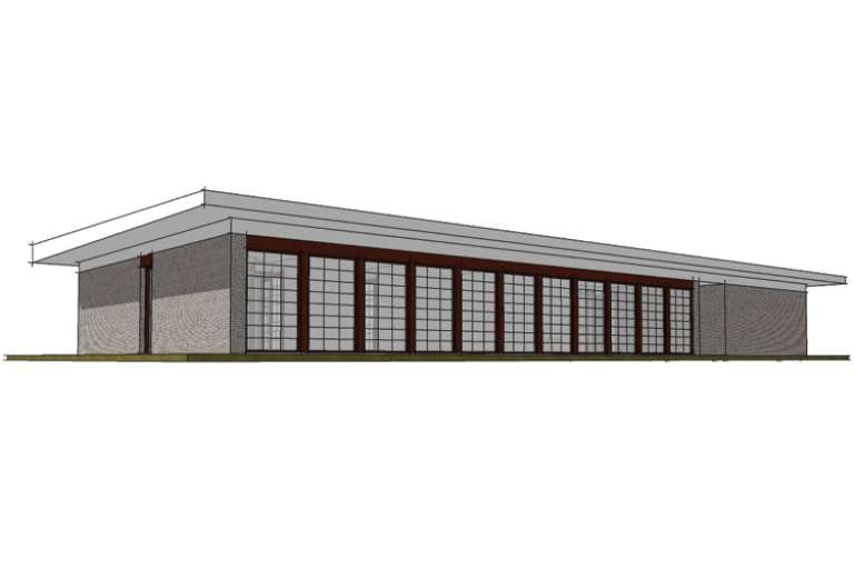 Modern House Plan #028-00094 Elevation Photo