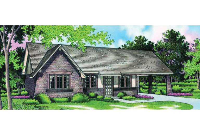 Traditional House Plan #048-00011 Elevation Photo