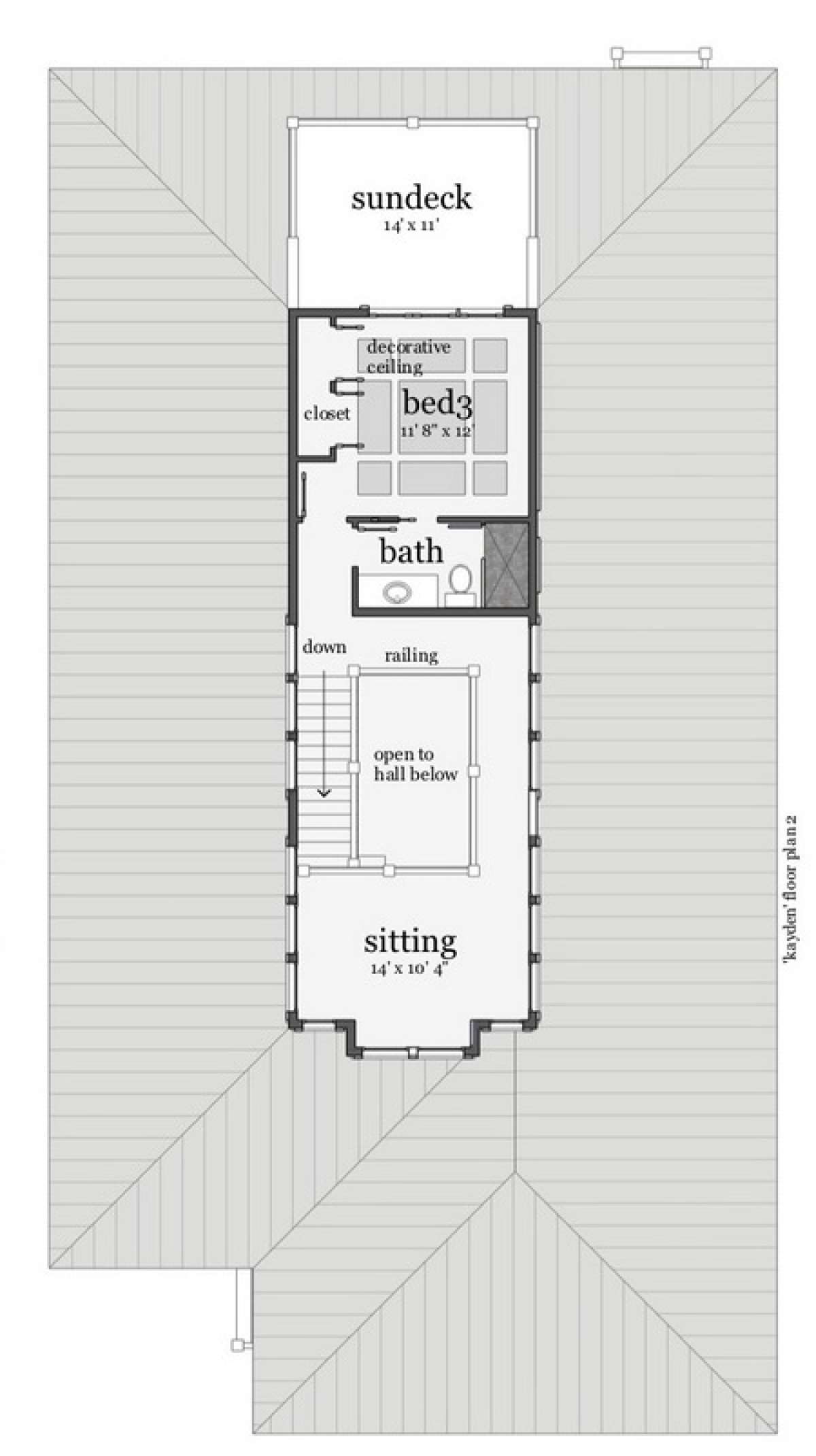 Floorplan 2 for House Plan #028-00096