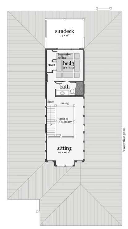 Floorplan 2 for House Plan #028-00096