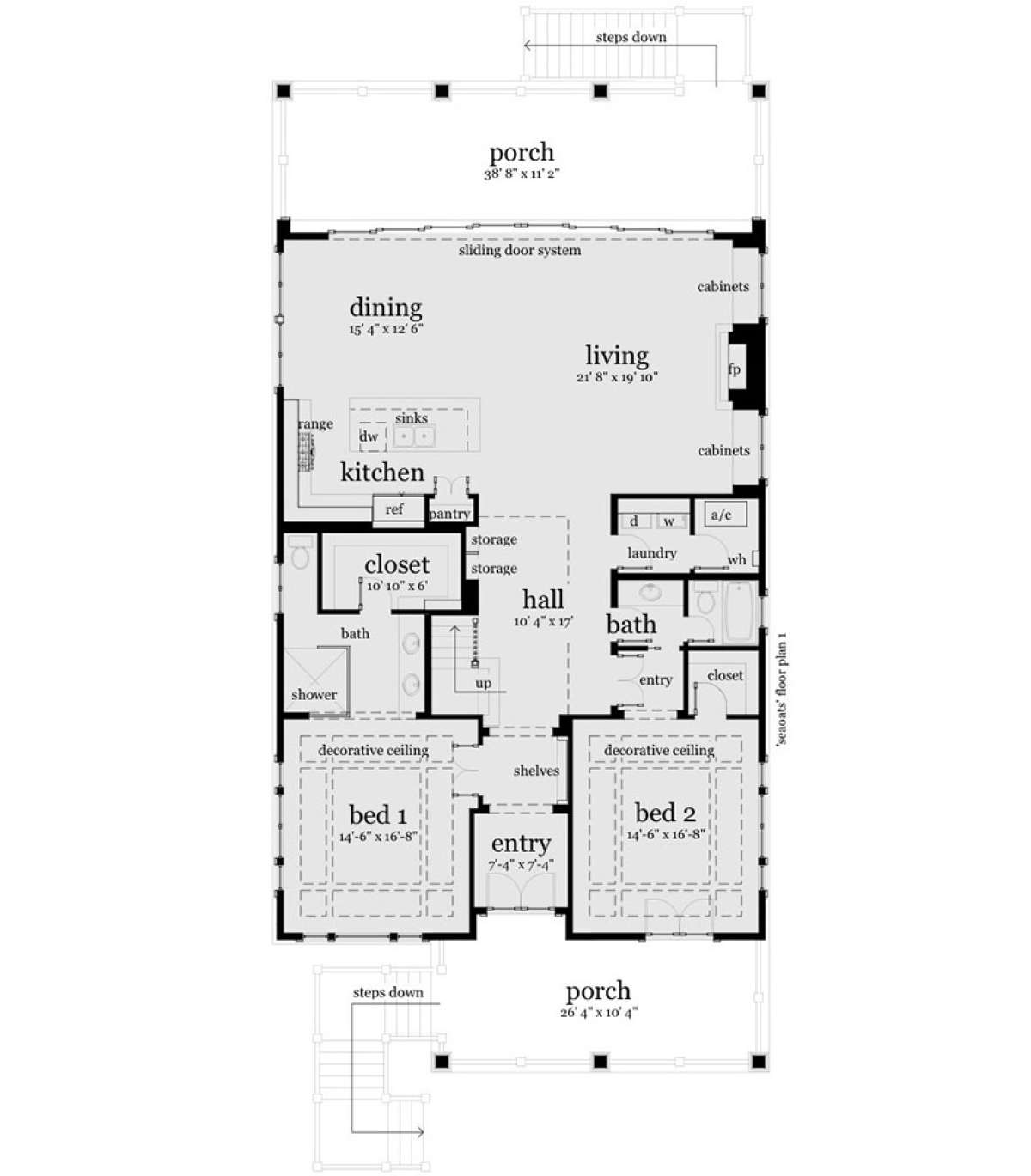 Main Floor for House Plan #028-00100