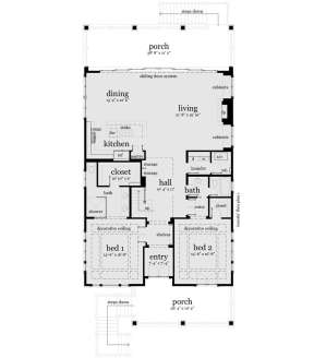 Main Floor for House Plan #028-00100