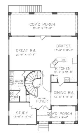 Floorplan 1 for House Plan #6819-00031
