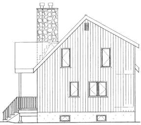 Vacation House Plan #033-00006 Elevation Photo