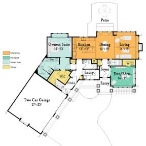 Floorplan 1 for House Plan #7806-00001