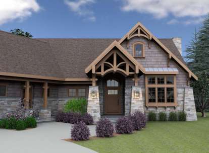 Mountain House Plan #7806-00002 Elevation Photo