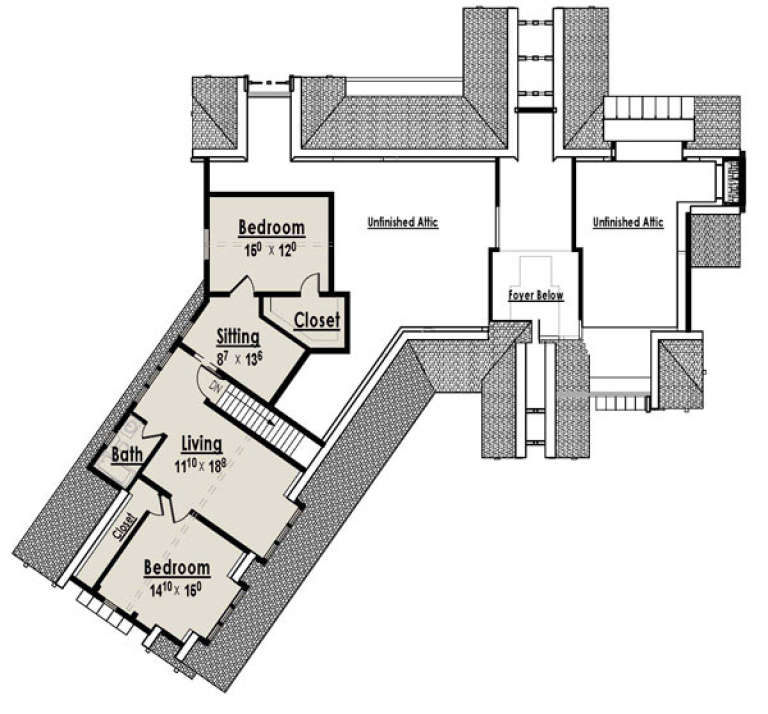 House Plan House Plan #14801 Drawing 2