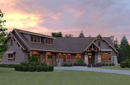 Lake Front House Plan #7806-00003 Elevation Photo