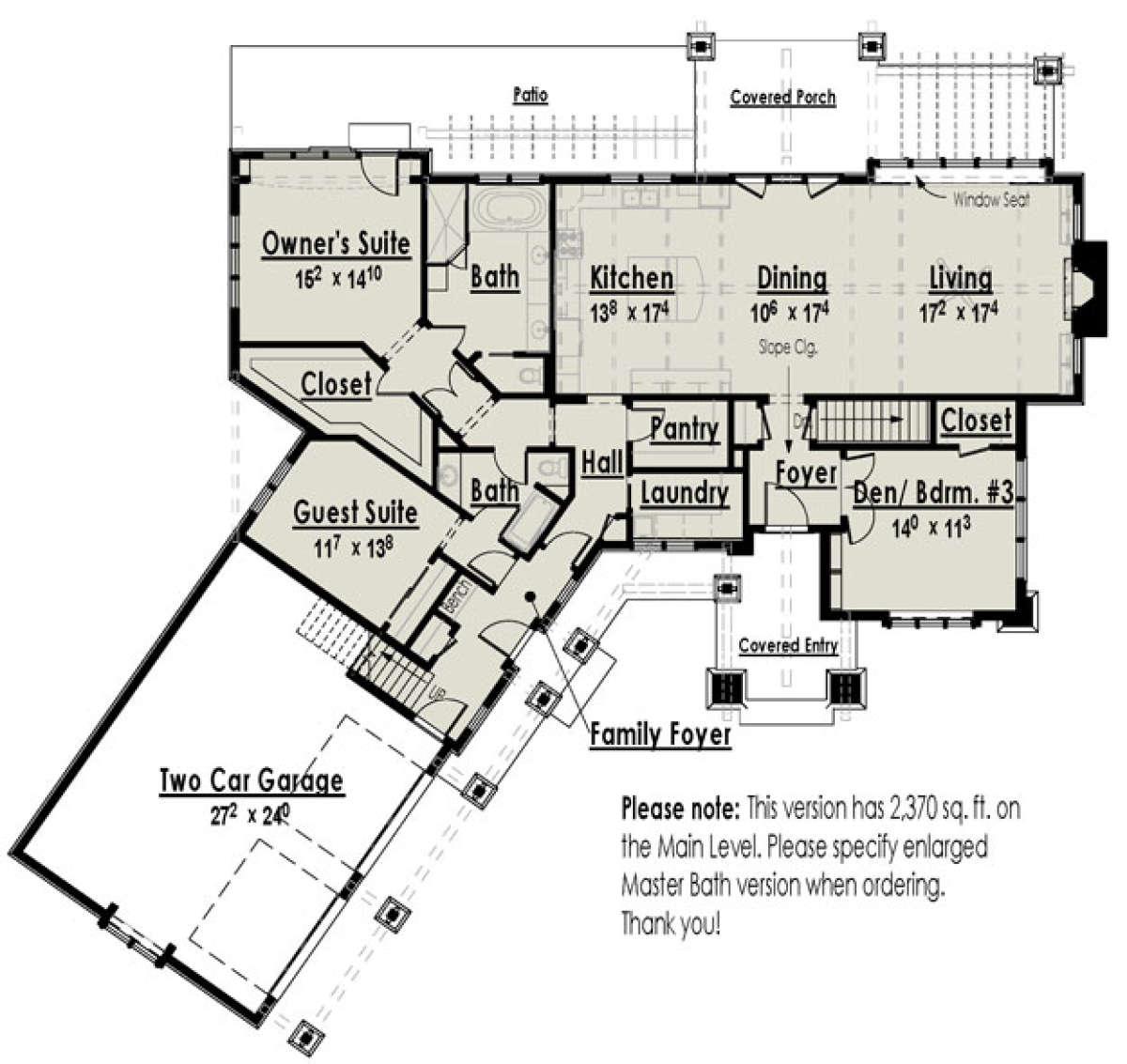 Optional Layout for House Plan #7806-00003