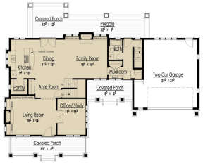 Floorplan 1 for House Plan #7806-00004