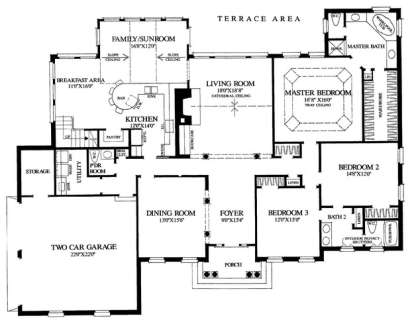 Floorplan 1 for House Plan #7922-00001