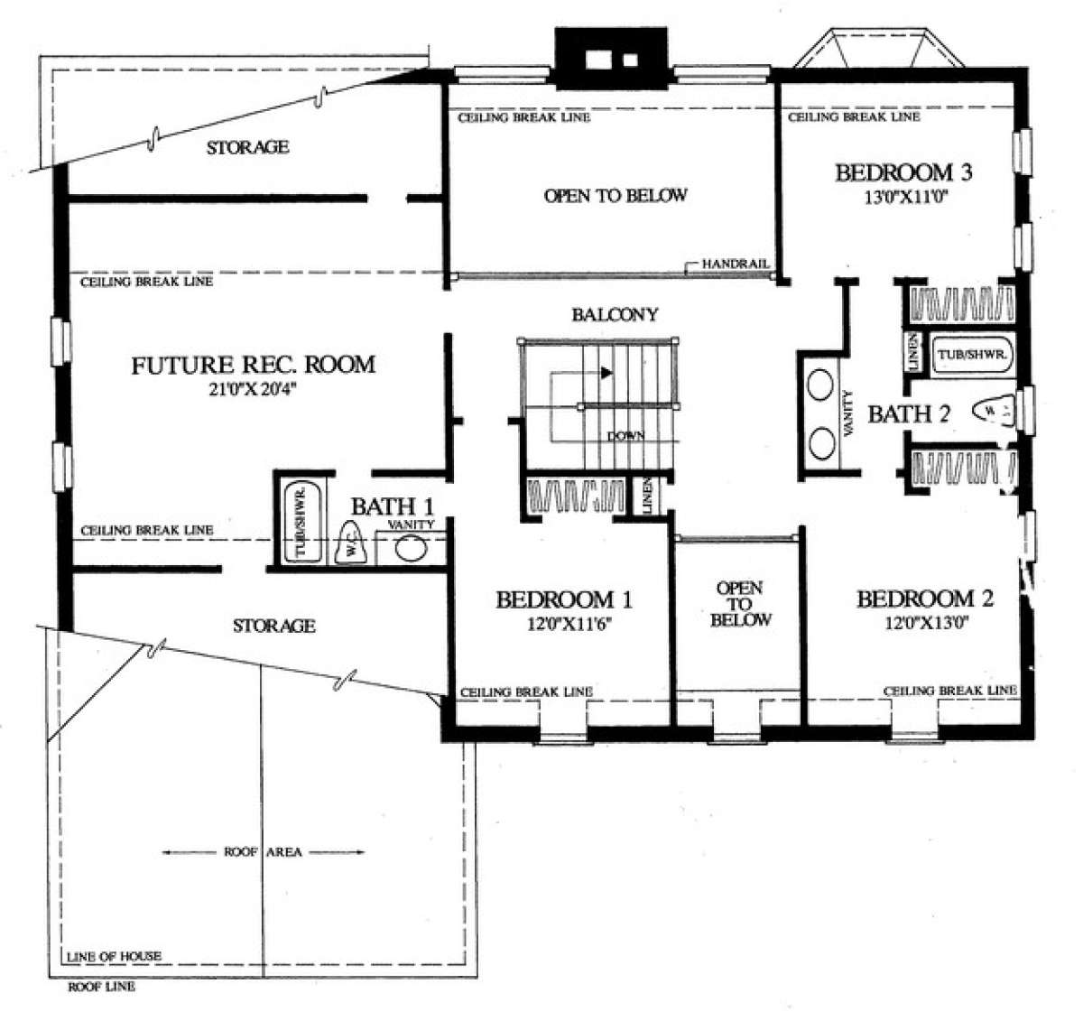 Floorplan 2 for House Plan #7922-00002
