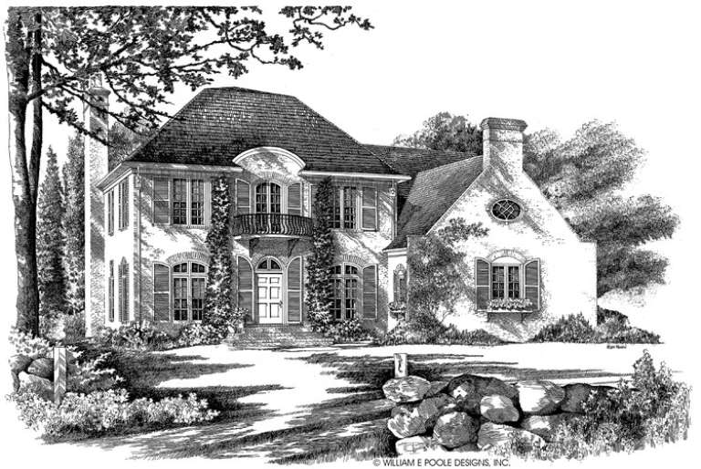 French Country House Plan #7922-00004 Elevation Photo