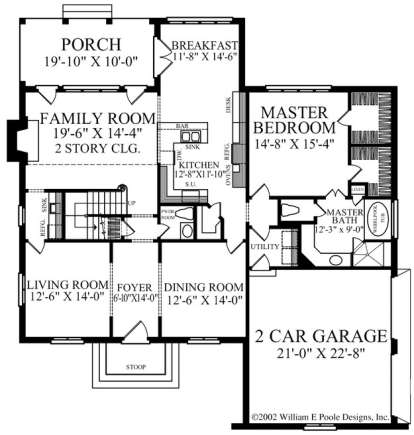 Floorplan 1 for House Plan #7922-00004