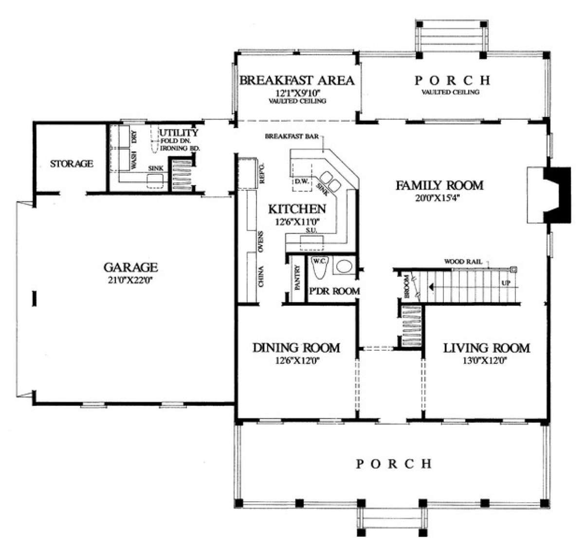 Floorplan 1 for House Plan #7922-00007