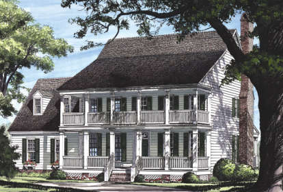 Colonial House Plan #7922-00008 Elevation Photo