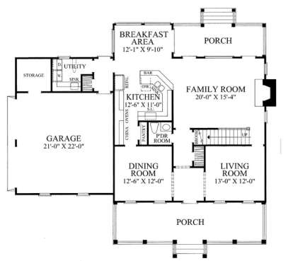 Floorplan 1 for House Plan #7922-00008