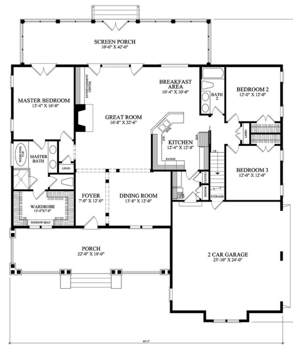 Floorplan 1 for House Plan #7922-00010