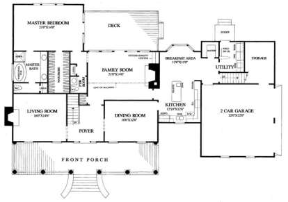 Floorplan 1 for House Plan #7922-00011