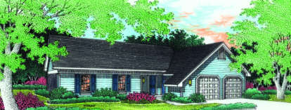 3 Bed, 2 Bath, 1000 Square Foot House Plan - #048-00014