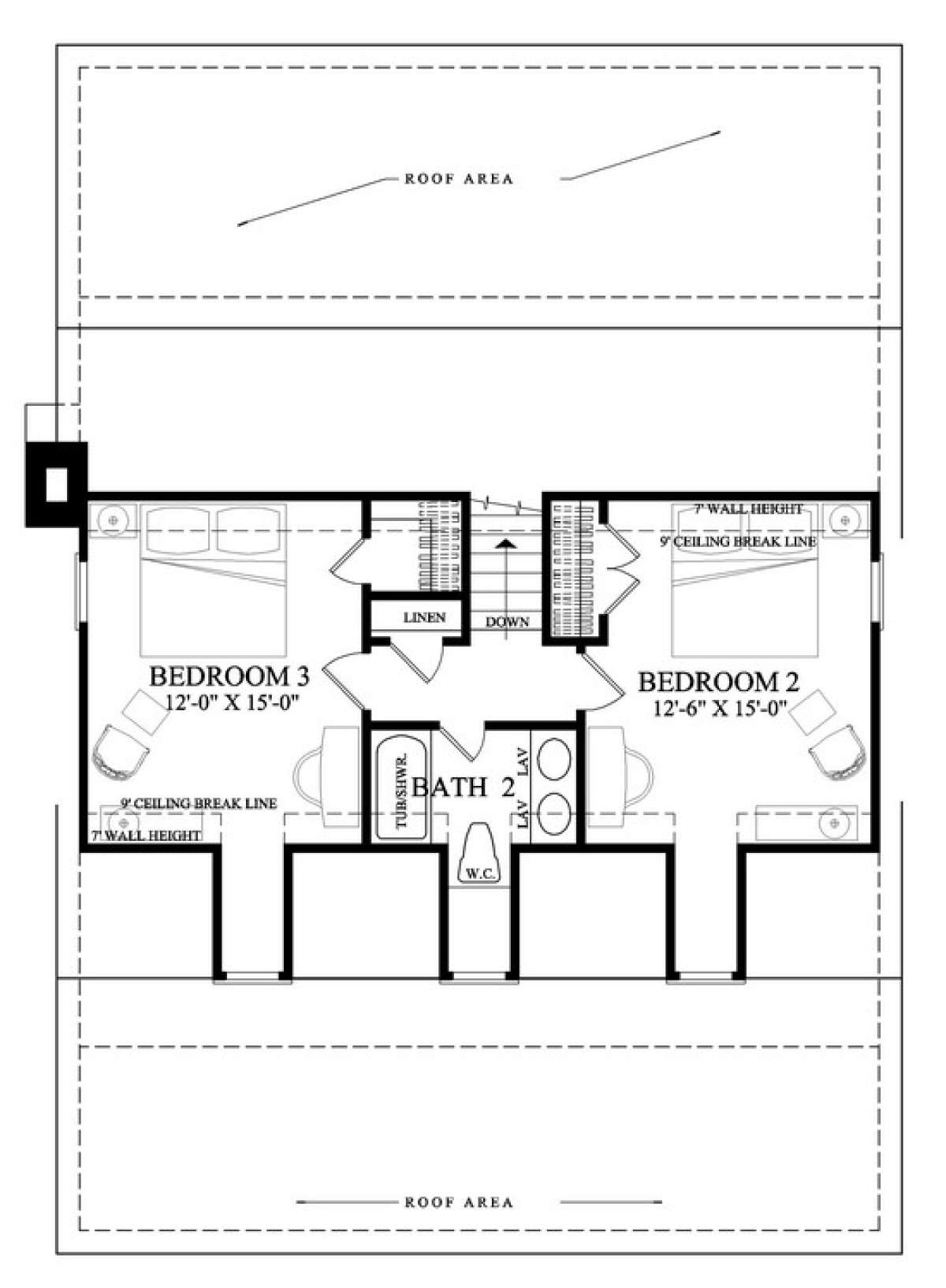 Floorplan 2 for House Plan #7922-00014