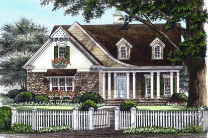 European House Plan #7922-00015 Elevation Photo