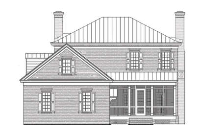 Colonial House Plan #7922-00018 Elevation Photo