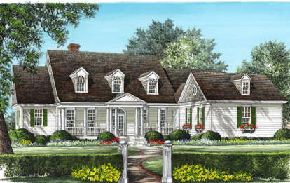 Greek Revival House Plan #7922-00019 Elevation Photo